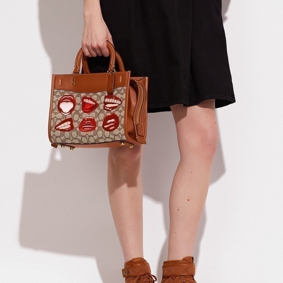 Coach X Tom Wesselmann Rogue 25 In Signature Textile Jacquard NWT - Picture 4 of 10